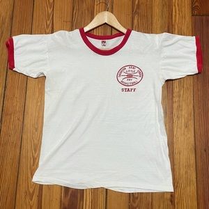 Vintage The Salvation Army Little Fry Staff T-Shirt Ringer Tee 70s 80s Adult